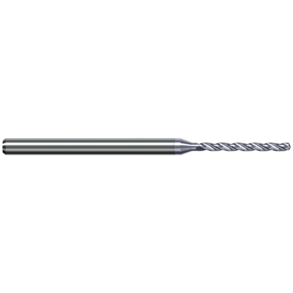 Harvey Tool High Performance Drill for Aluminum Alloys, 4.365 mm, Finish - Machining: ZrN ERY1718-C8